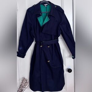 Women’s Navy Blue Trench Coat